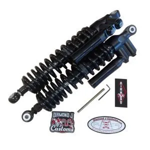 DIAMOND+ 400mm-460mm Machined Shocks with Adjustable Reservoirs (15.75-18.25")