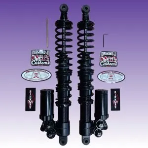 DIAMONDx 480mm (18.9-19.25"+) LIMITED-EDITION Shocks [Dual-Rate/Triple-Rate] w/Delrin Bushings